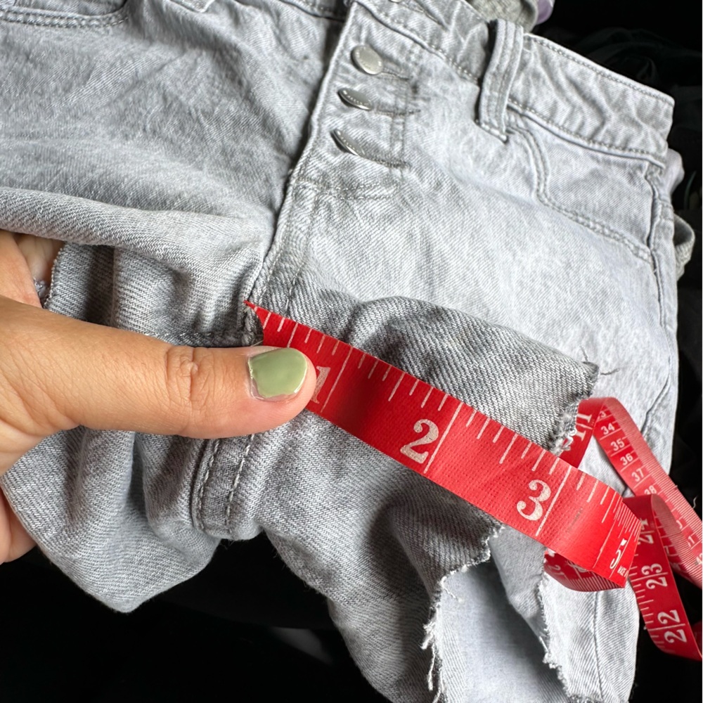 Universal Thread Vintage Midi Grey Button Fly Jea… - image 8